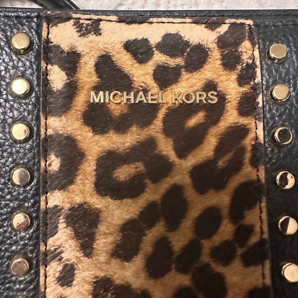 Michael Kors tote and matching clutch